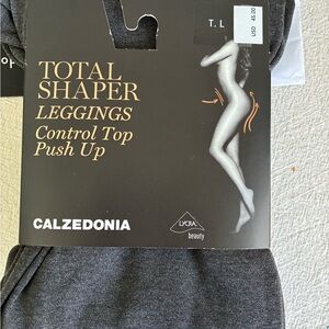 NEW Calzedonia Gray Total Shaper Leggings- sz L